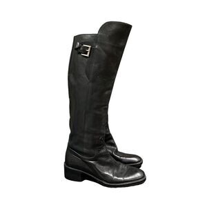 Via Spiga black leather knee high boots. Size 7.5